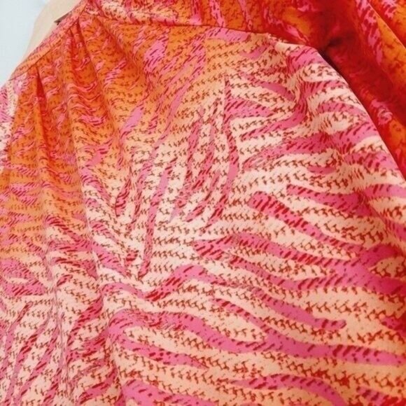 H&M Conscious Hot Pink Tassel Tunic Top Sz 4 - Picture 12 of 14